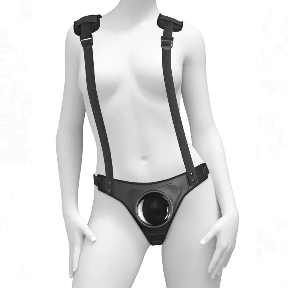 Body Dock Strap-On Suspenders System In Black